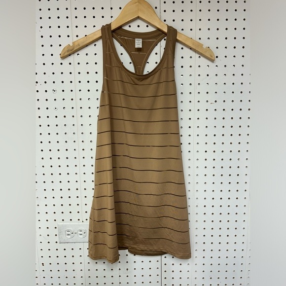 Athleta Stripe Mesh High Neck Top - Picture 1 of 5